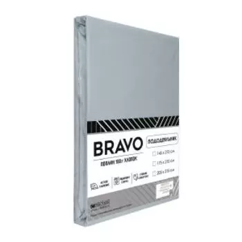 Пододеяльник Браво, 2-сп, 175х215 см, поплин, серый