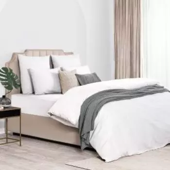 Пододеяльник Dome Лорено, 2-сп, 175х205 см, сатин, белый