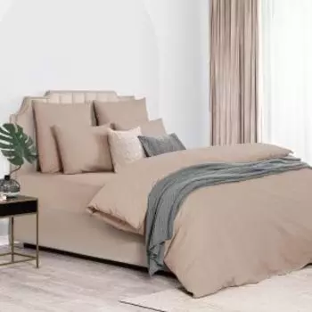 Пододеяльник Dome Лорено, 2-сп, 175х205 см, сатин, светло-коричневый