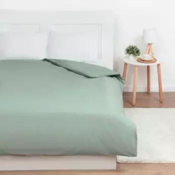 Пододеяльник Этель, Евро, 200х215 см, поплин, зеленый