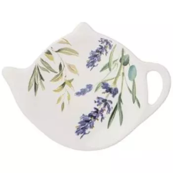 подставка д/чайных пакетиков AGNESS Лаванда 12х8,5 см, керамика