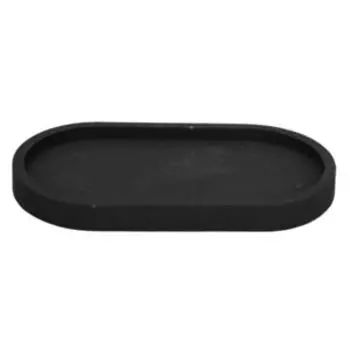 Подставка декоративная из гипса, 18х9 см, черный