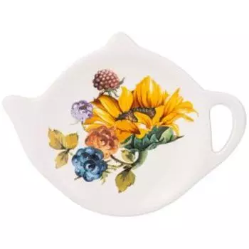 Подставка для чайных пакетиков Agness Урожай, 12х8.5 см, керамика