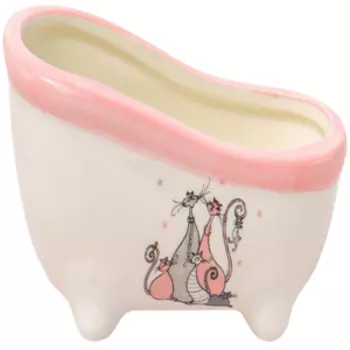 Подставка для губки Кошки, 12.5 см, керамика