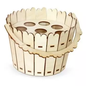 Подставка для яиц Лукошко, деревянная