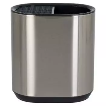 Подставка для столовых приборов Домовой, 18х11.5х19.5 см, нерж. сталь/пластик