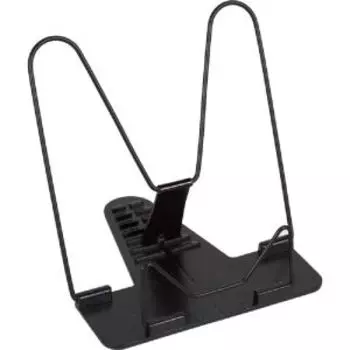 Подставка для учебников и книг Attomex, 18x17 см, никелированный металл и пластик, черная