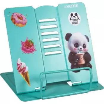 Подставка для учебников и книг deVENTE Yummy Panda, 20x19 см, металлическая окрашенная, противоскользящие ножки