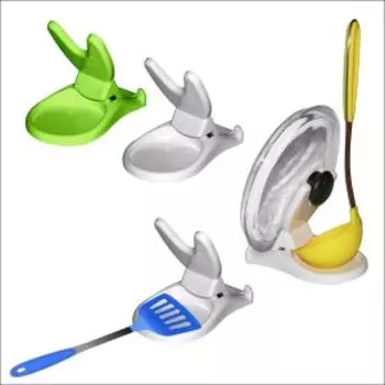 подставка п/ложку и крышку МУЛЬТИДОМ пластик, цвета в ассортименте