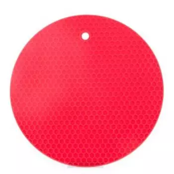 подставка под горячее 18см, силикон, цвета в ассортименте