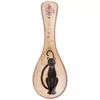 Подставка под ложку Agness Парижские коты, 25х9 см, керамика