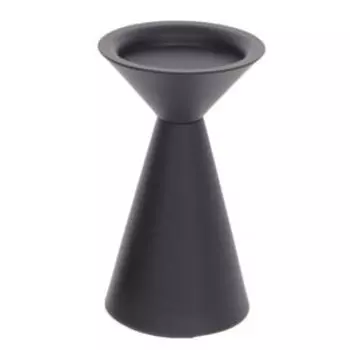 Подсвечник, 8х8х13 см, металл, черный