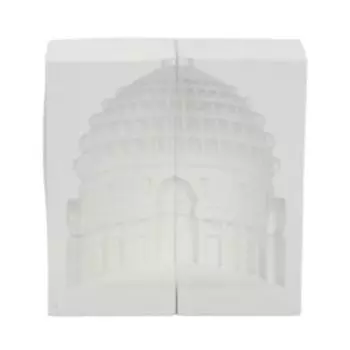 Подсвечник декоративный Пантеон, 11.5х11 см, гипс, белый