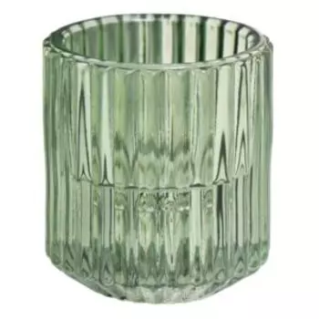 Подсвечник Долли на 1 свечу, 6х5х5 см, зелёный, стекло