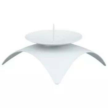 Подсвечник Гармония, 12х5.5х3.5 см, белый