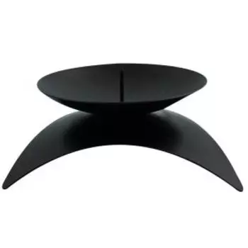 Подсвечник Гармония, 12х5.5х3.5 см, черный