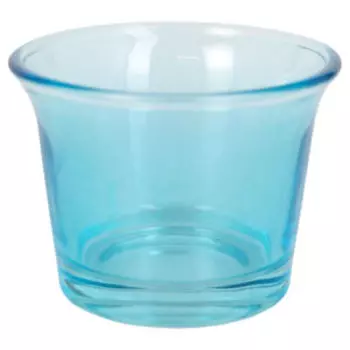 Подсвечник Глянец, 4.7x6.2x6.2 см, стекло, голубой
