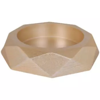 Подсвечник Грани, 2.3х10 см, гипс, золото