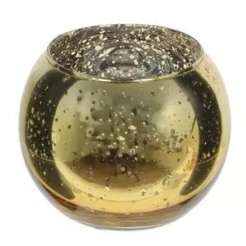 Подсвечник интерьерный, 10х8.5 см, стекло