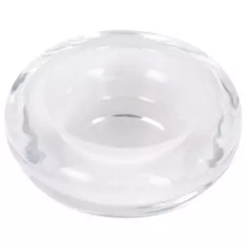 Подсвечник Круг прозрачный, 2.5х6.5х6.5 см, стекло