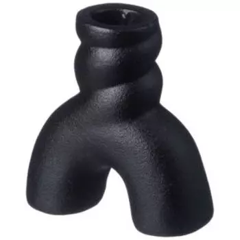 Подсвечник Lefard, 8.2х3.4х8.4 см, керамика, черный