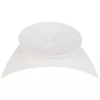 Подсвечник на 1 свечу Звездочка, 3.5х9 см, металл, белый