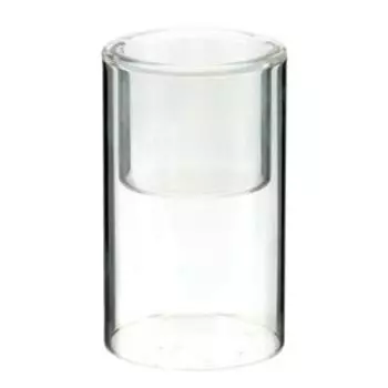 Подсвечник под чайные свечи, 6х6х10 см, стекло