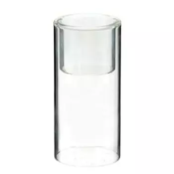 Подсвечник под чайные свечи, 6х6х15 см, стекло