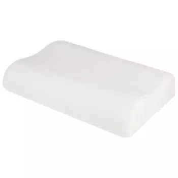 Подушка анатомическая Домовой Волна Комфорт, 60х40х11(13) см, наполнитель ППУ, чехол п/э 100%