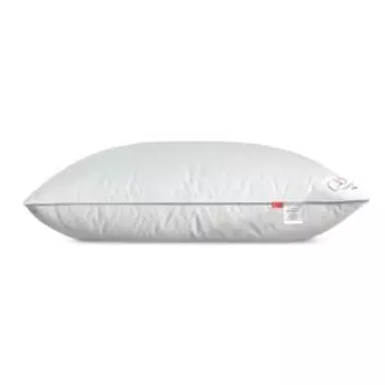 Подушка Cassia Шале, 70х70 см, хлопок, белый утиный пух/утиный шлейс/перо мелкое утиное