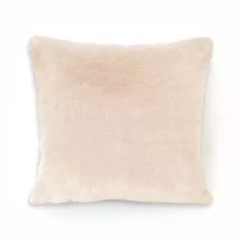 Подушка декоративная, 45х45 см, лпюш, молоко, холлофайбер