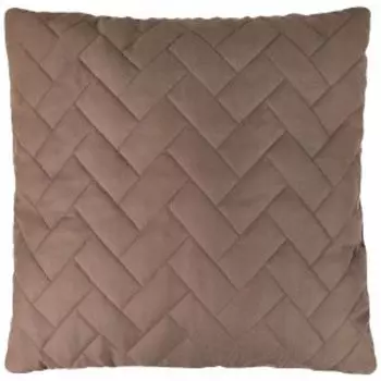 Подушка декоративная Kyuar, 45х45 см, стеганая, полиэстер, коричневый