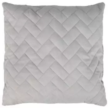 Подушка декоративная Kyuar, 45х45 см, стеганая, полиэстер, светло-серый