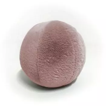 Подушка декоративная Мяч, 19 см, плюш, пыльная роза
