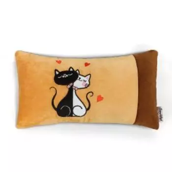 подушка декоративная Парочка, размер: 20х35 см, материал: плюш, 100% п/э, наполнитель - вспененный полистирол