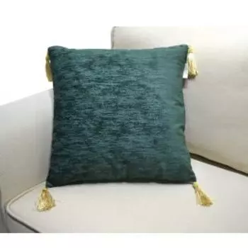 подушка декоративная SOFI DE MARKO Эстер, зеленая, 45х45см, вискоза 100%, микроволокно 100%, жаккард