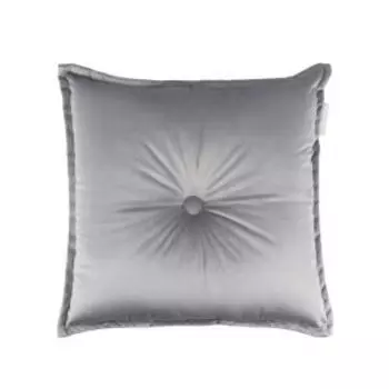 Подушка декоративная Sofi De Marko Вивиан, 45х45 см, велюр, светло-серая