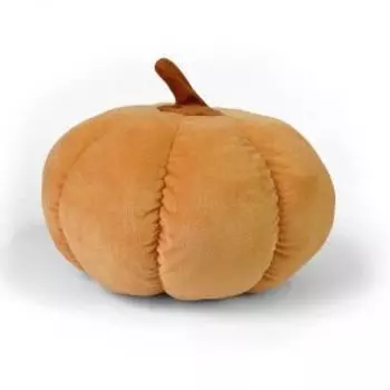 Подушка декоративная Тыква большая, 35 см, искусственный мех, 100% п/э, холлофайбер