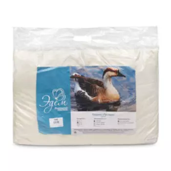 Подушка Эдом EDK-Эконом, 50х70 см, перо, чехол тик полиэстер