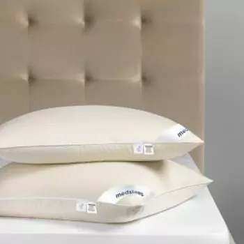 Подушка Мулард L, 70х70 см, хлопок-тик, пух белый утиный/перо мелкое утиное