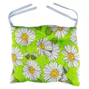 Подушка на стул, 40х35 см, рогожка, в ассортименте