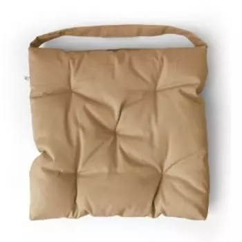 Подушка на стул, 40х40 см, бежевый, чехол с грязеводоотталкивающей пропиткой