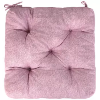 Подушка на стул Хаски Home Премиум Черника, 40х40х6 см, рогожка