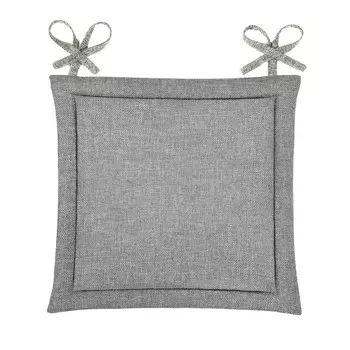 Подушка на стул Рогожка, 40х40 см, базальт