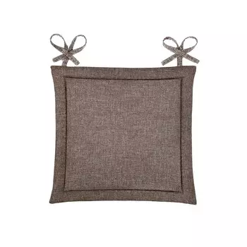 Подушка на стул Рогожка, 40х40 см, шоколад