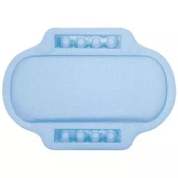 Подушка Спа для ванны с присосками, 25х37 см, небесно-голубая