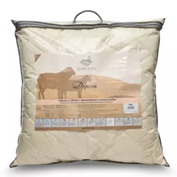 Подушка STN-Дорсет, 70x70 см, овечья шерсть/полиэф.волокно