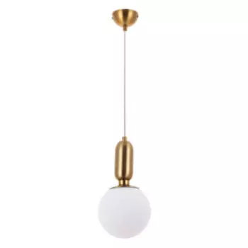 Подвес Arte Lamp Bolla-Sola, E14, 40 Вт, металл/стекло, золотистый