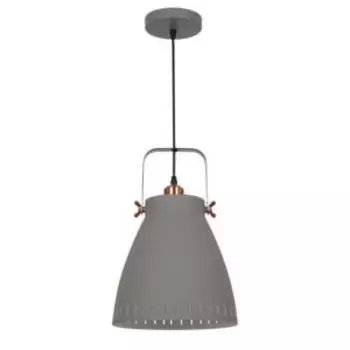 Подвес CAMELION New York, Е27, 60 Вт, 230 В, металл, серый, медь