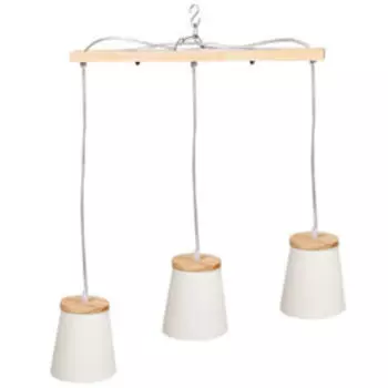 Подвес, E27, 60 Вт, металл, белый